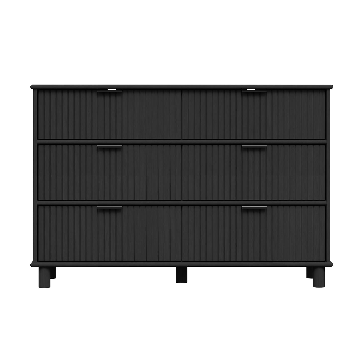 Sorrento 6 Drawer Chest - Black