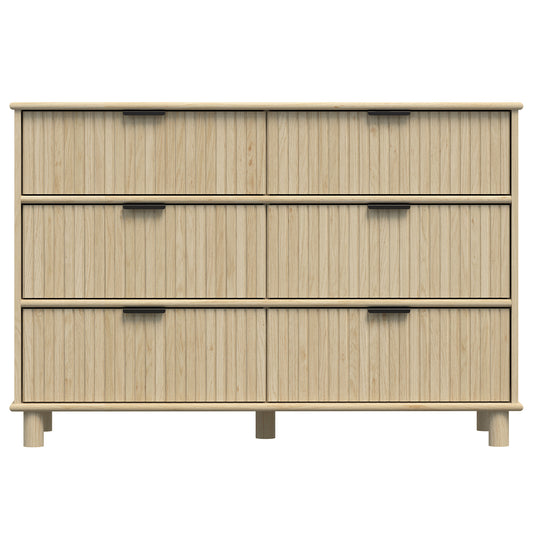 Sorrento 6 Drawer Chest - Oak