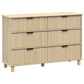 Sorrento 6 Drawer Chest - Oak