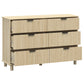 Sorrento 6 Drawer Chest - Oak
