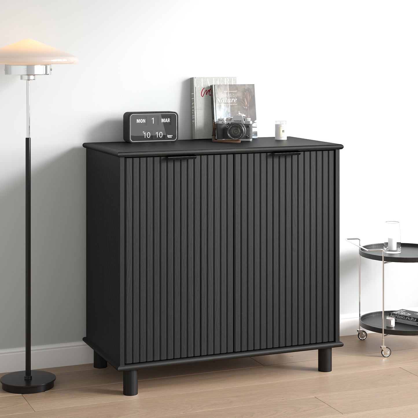 Sorrento 2 Door Sideboard Cupboard - Black