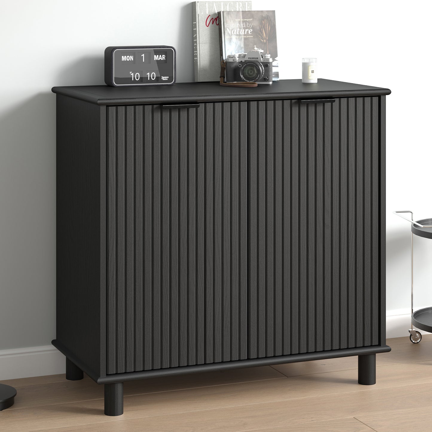 Sorrento 2 Door Sideboard Cupboard - Black