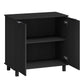 Sorrento 2 Door Sideboard Cupboard - Black