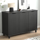 Sorrento 3 Door Sideboard Cupboard - Black