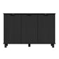 Sorrento 3 Door Sideboard Cupboard - Black