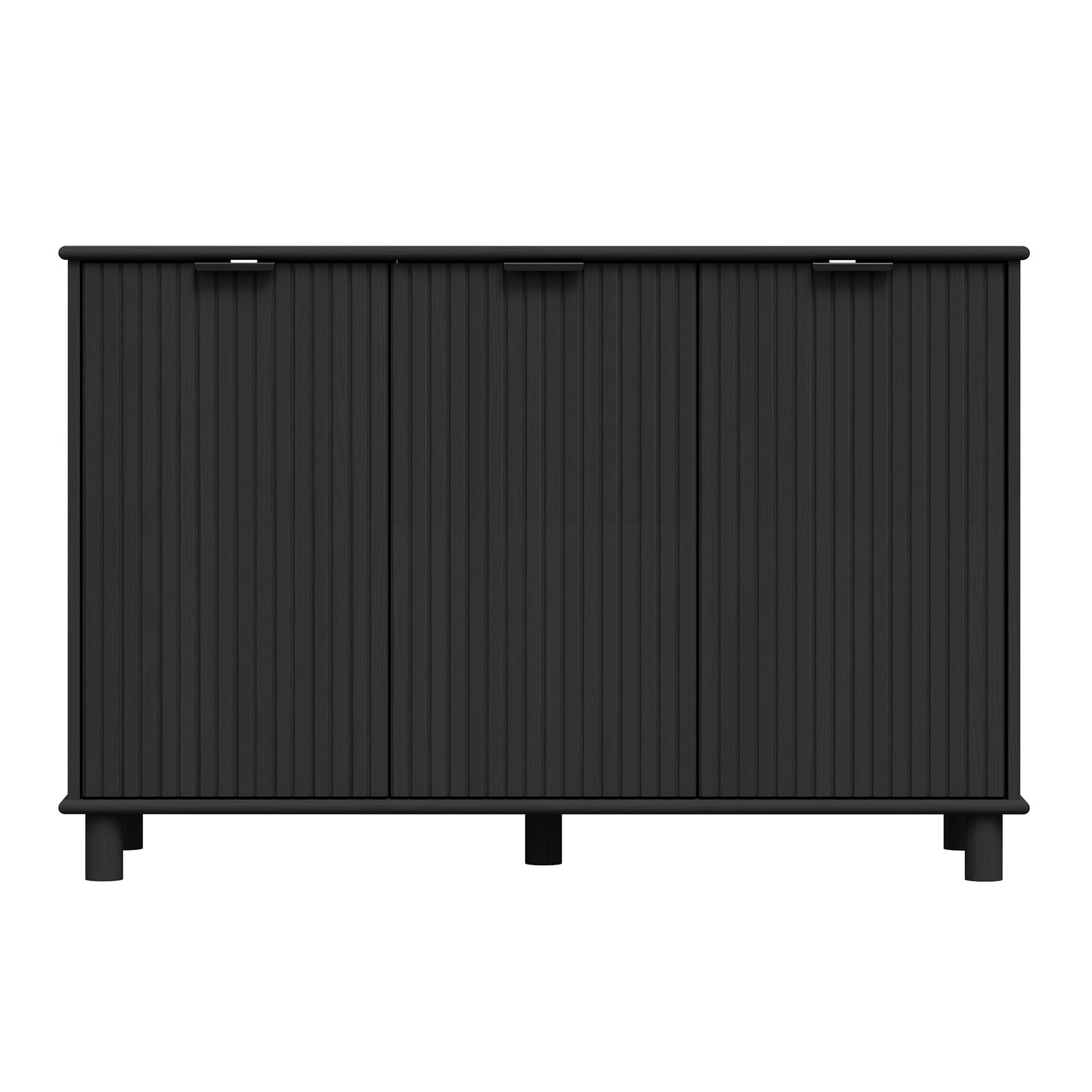 Sorrento 3 Door Sideboard Cupboard - Black