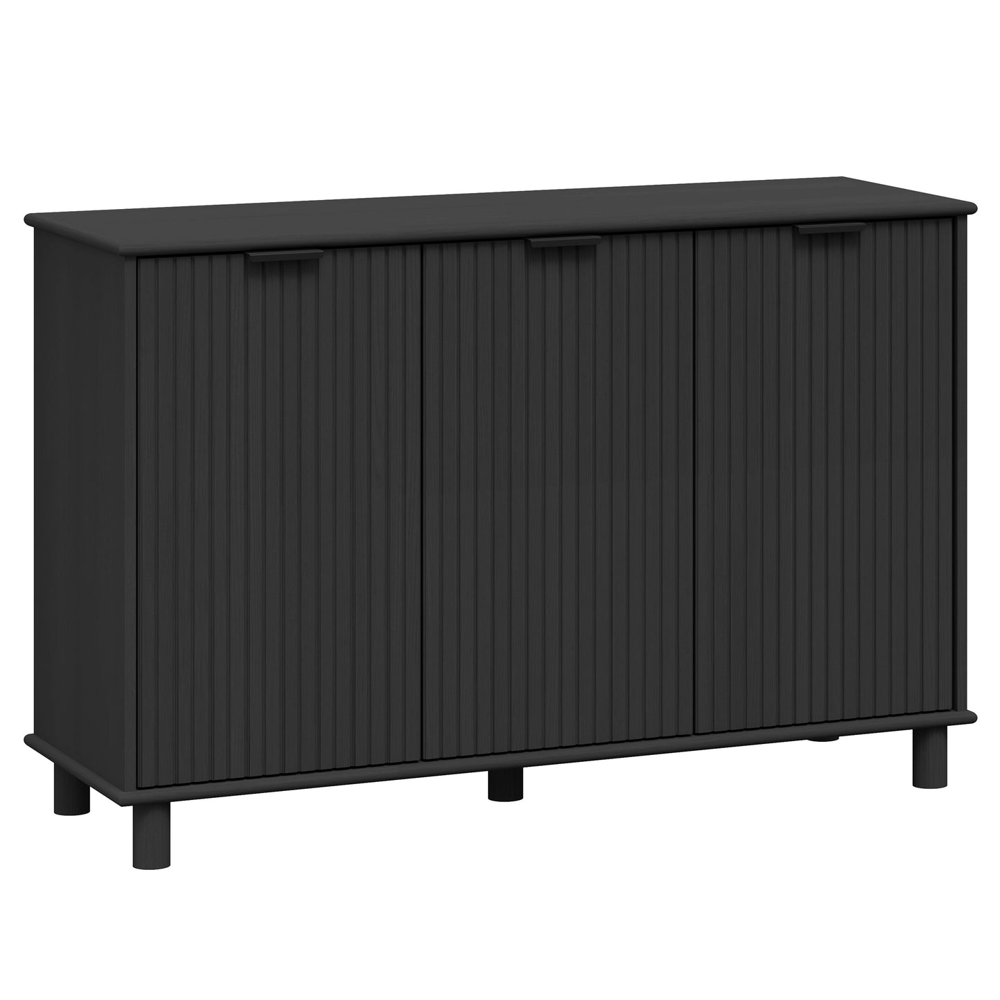 Sorrento 3 Door Sideboard Cupboard - Black
