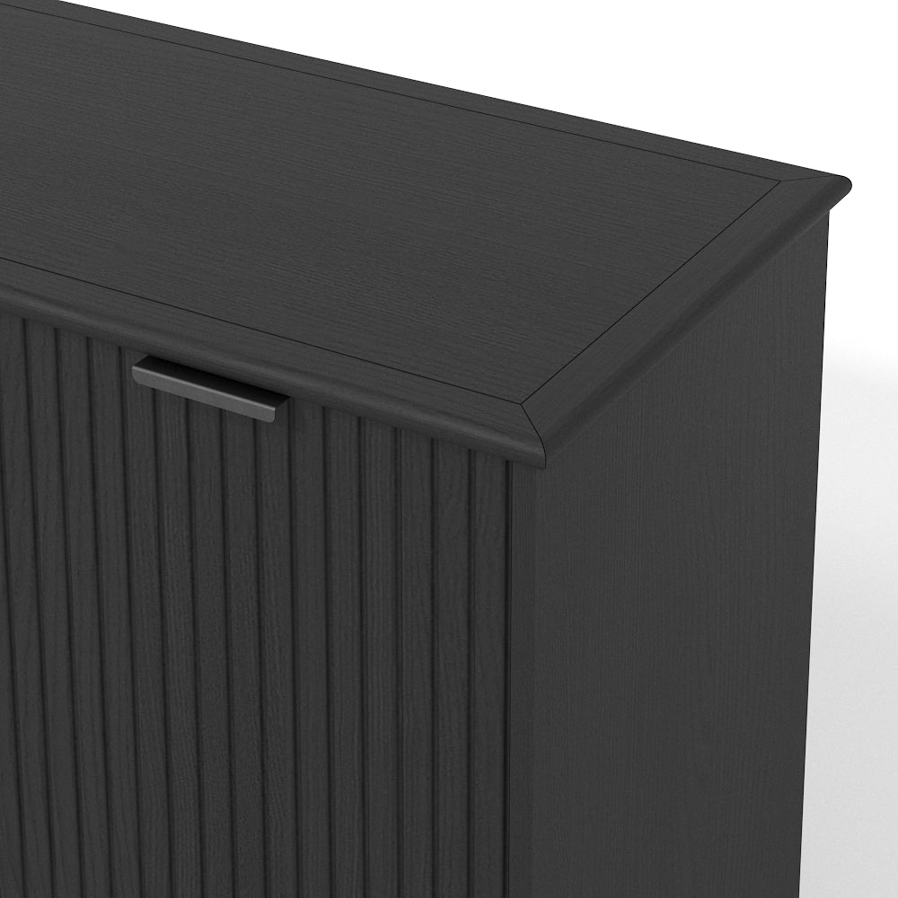 Sorrento 3 Door Sideboard Cupboard - Black