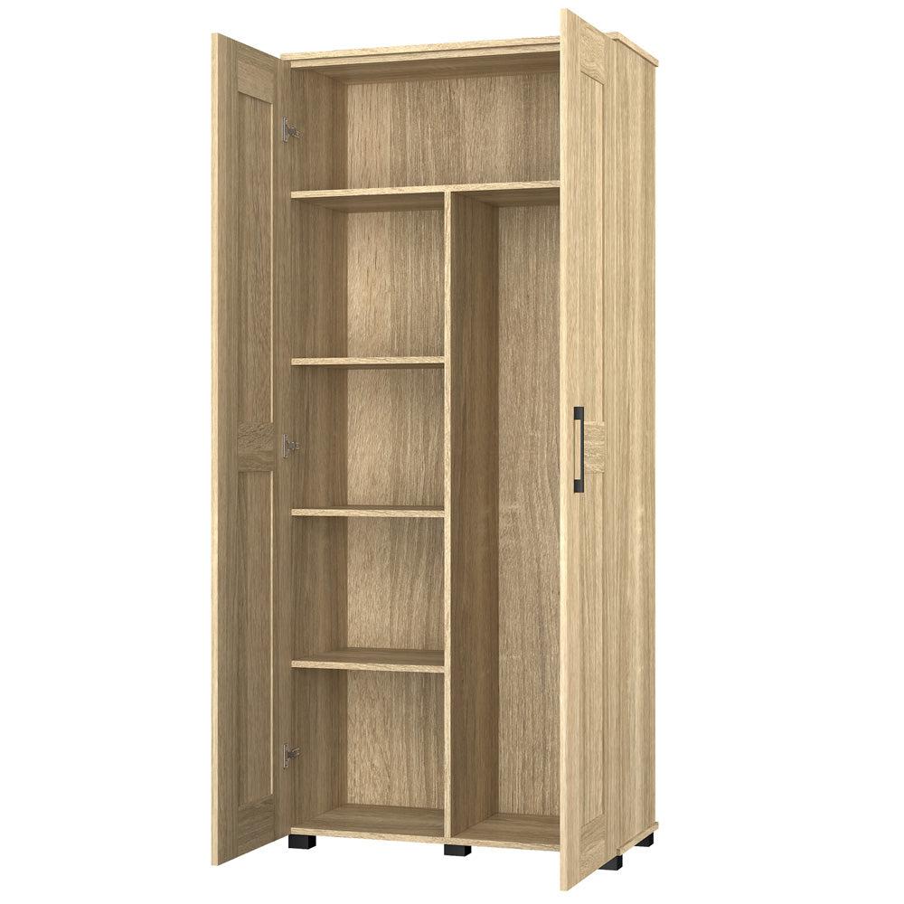 Montreal Broom Cupboard 2 Door Light Sonoma Oak