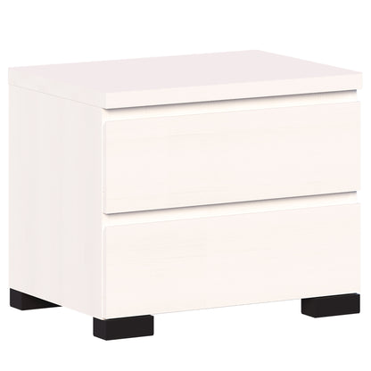 Elara 2 Drawer Bedside - White