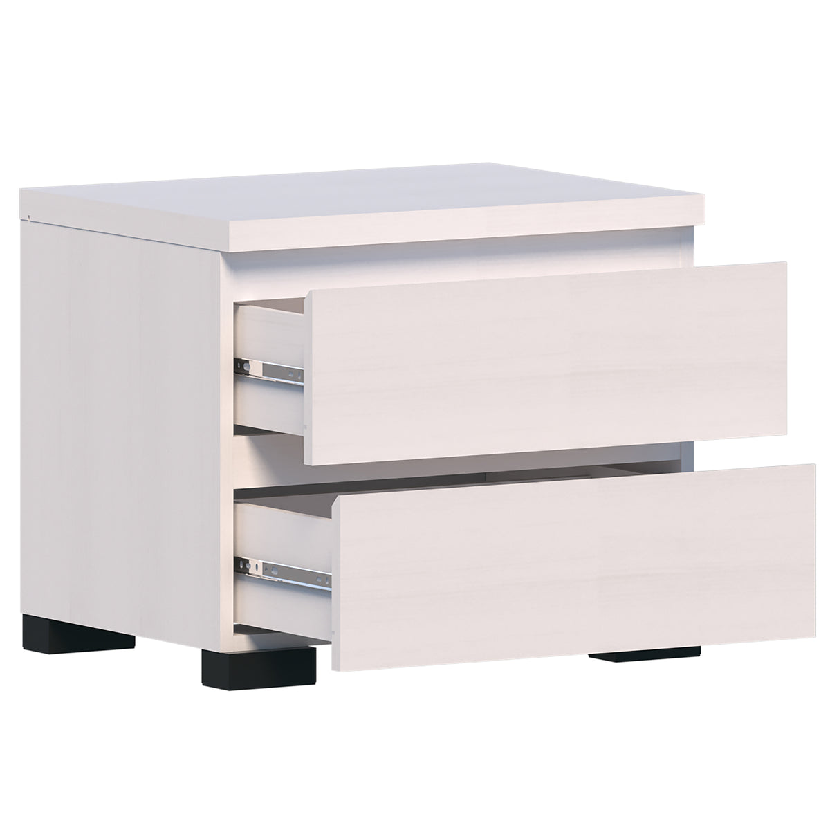 Elara Bedside Table - White