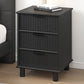 Sorrento 3 Drawer Side Table - Black