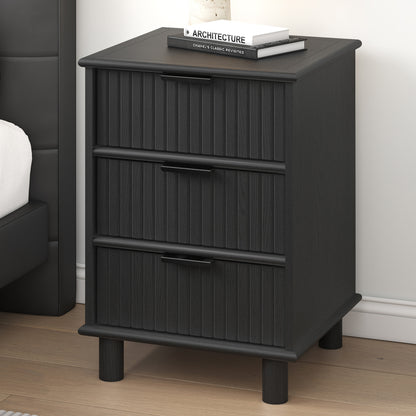 Sorrento Bedside Table - Black