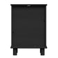 Sorrento 3 Drawer Side Table - Black