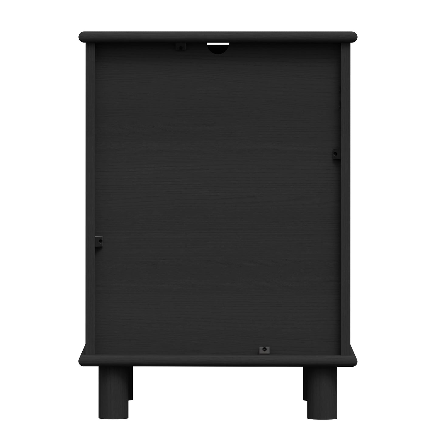 Sorrento 3 Drawer Side Table - Black