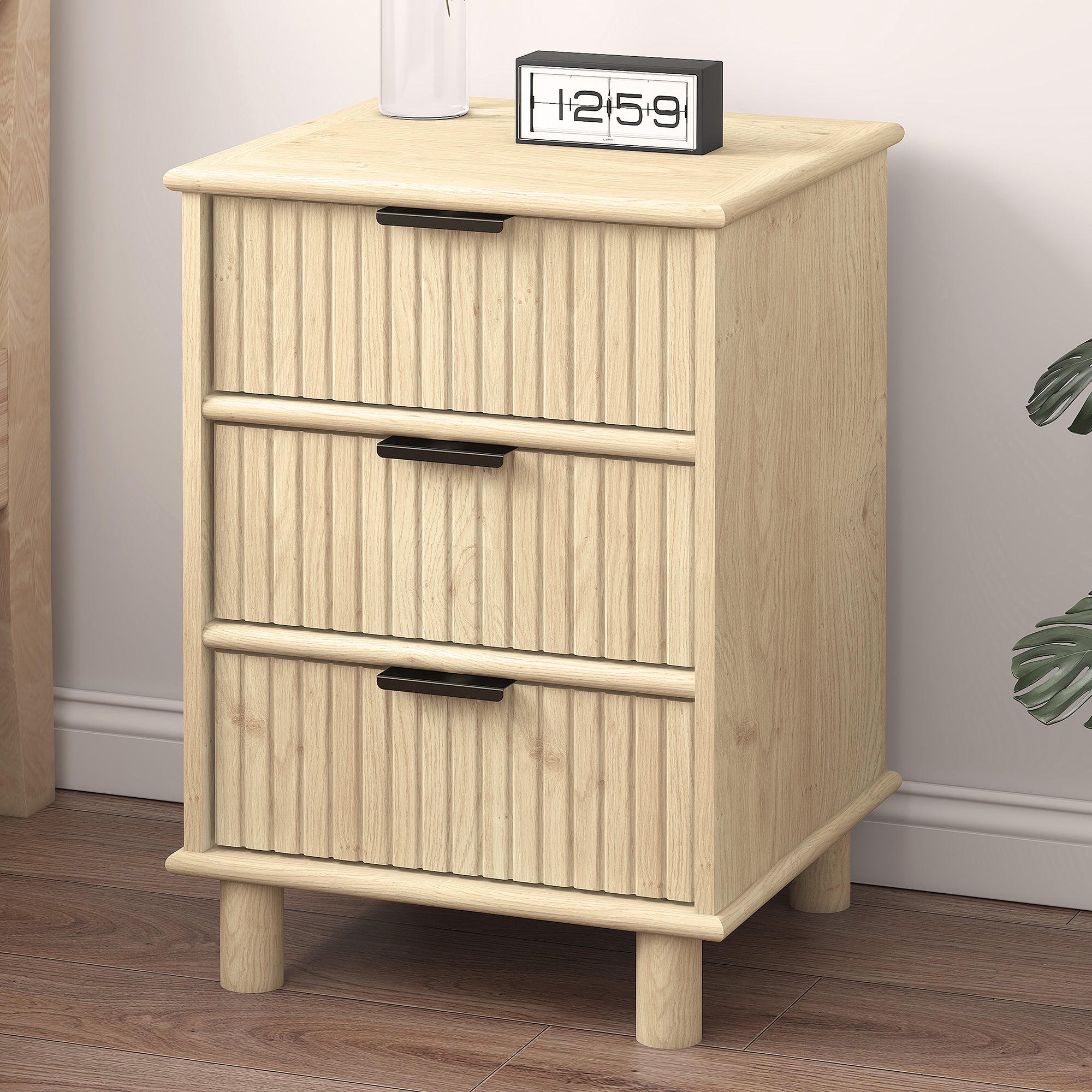 Sorrento Bedside Table - Oak