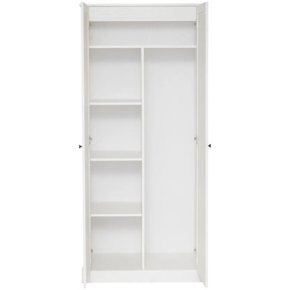 Hamptons Cupboard 2 Door Broom 80cm