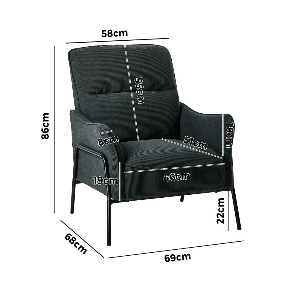 Atticus Armchair Grey