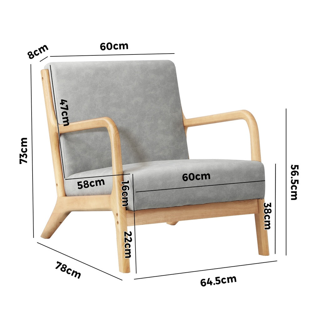 Camden Armchair Light Grey