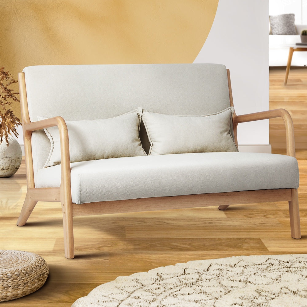 Camden 2 Seater Lounge Beige