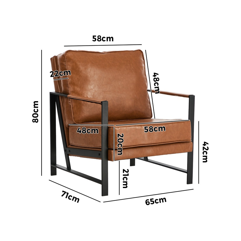 Ivy Armchair Brown