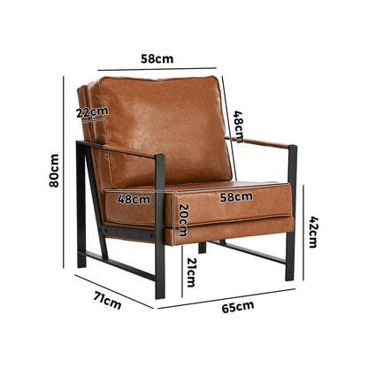 Ivy Armchair Brown