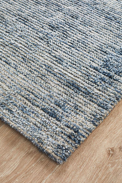 Allure Indigo Cotton Rayon Rug 320 x 230 CM