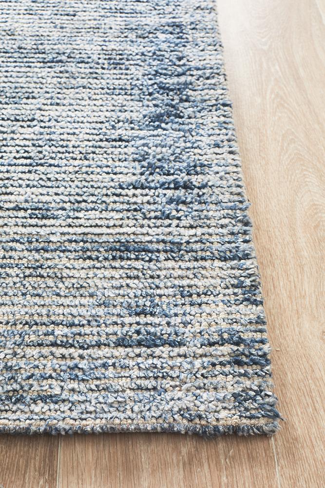 Allure Indigo Cotton Rayon Rug 320 x 230 CM