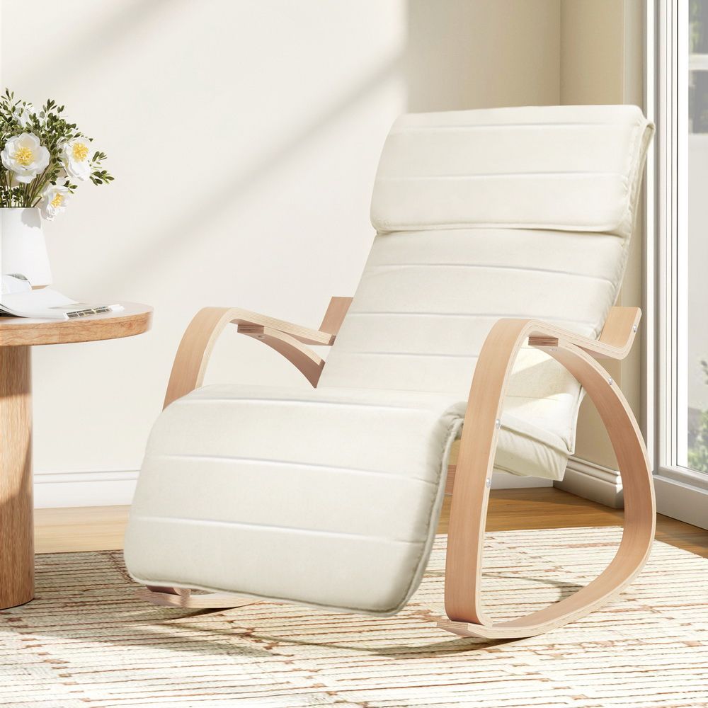 Tristan Rocking  Armchair Beige