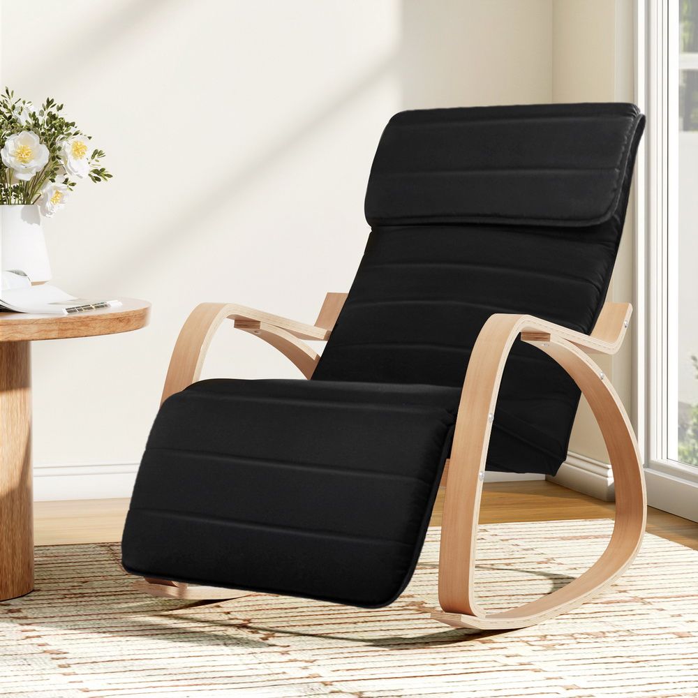 Tristan Rocking  Armchair Black