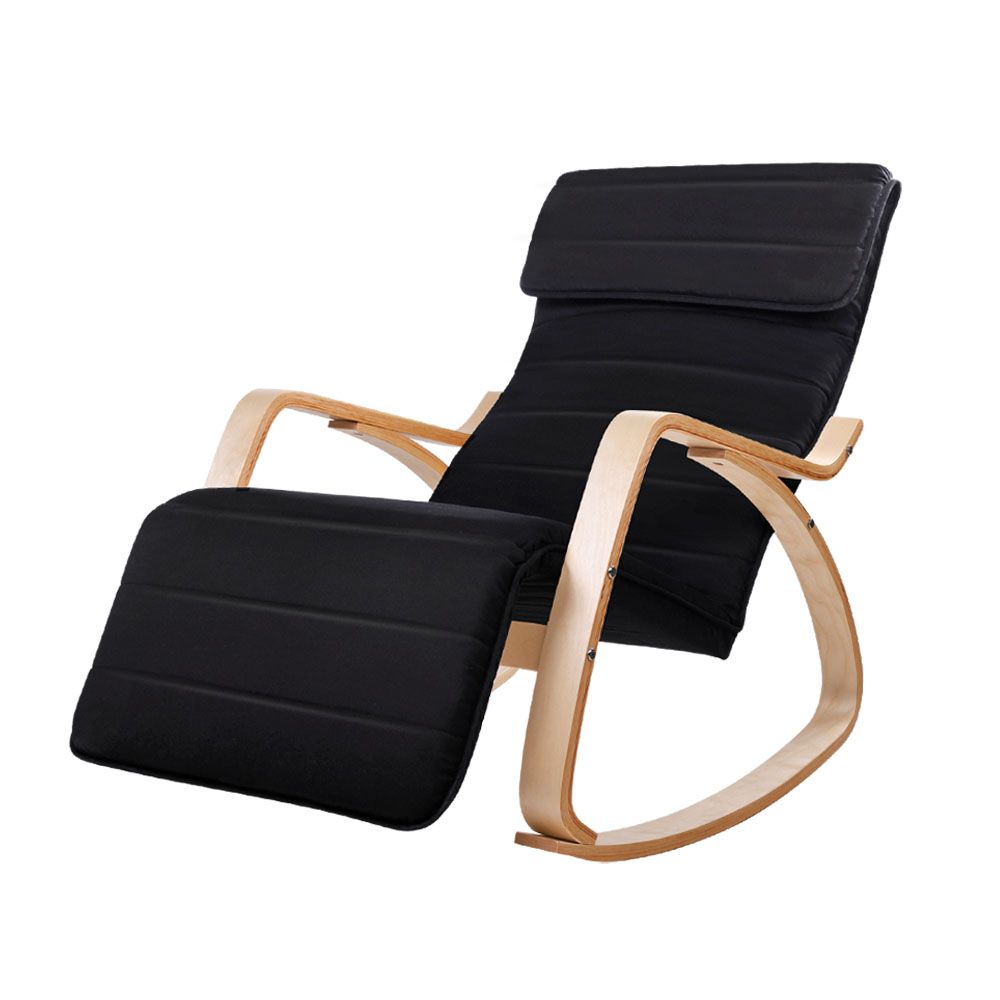 Tristan Rocking  Armchair Black