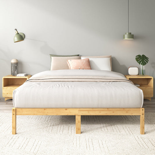 12in Bamboo Natural Bed Frame