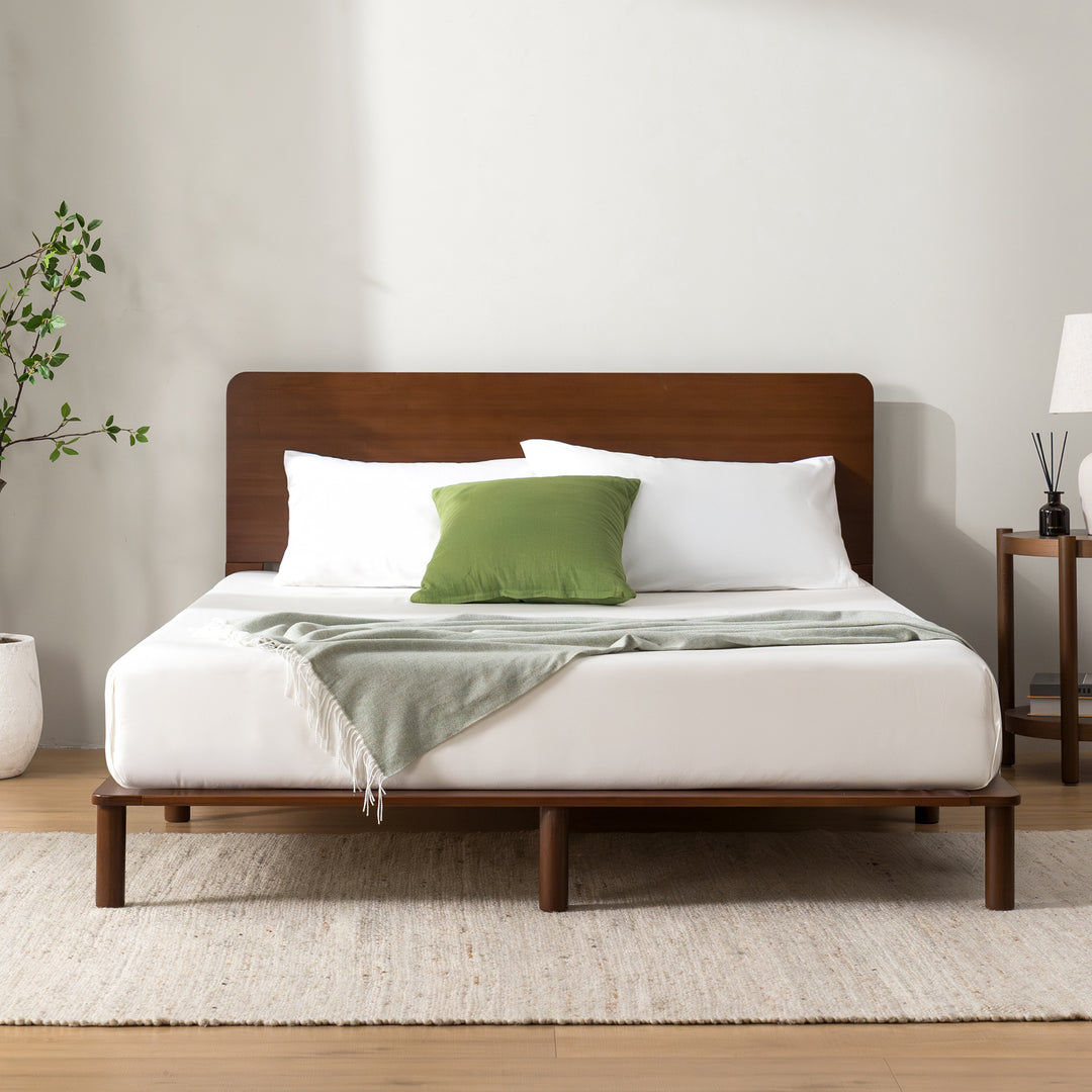 Ivar Bamboo Bed Frame Walnut