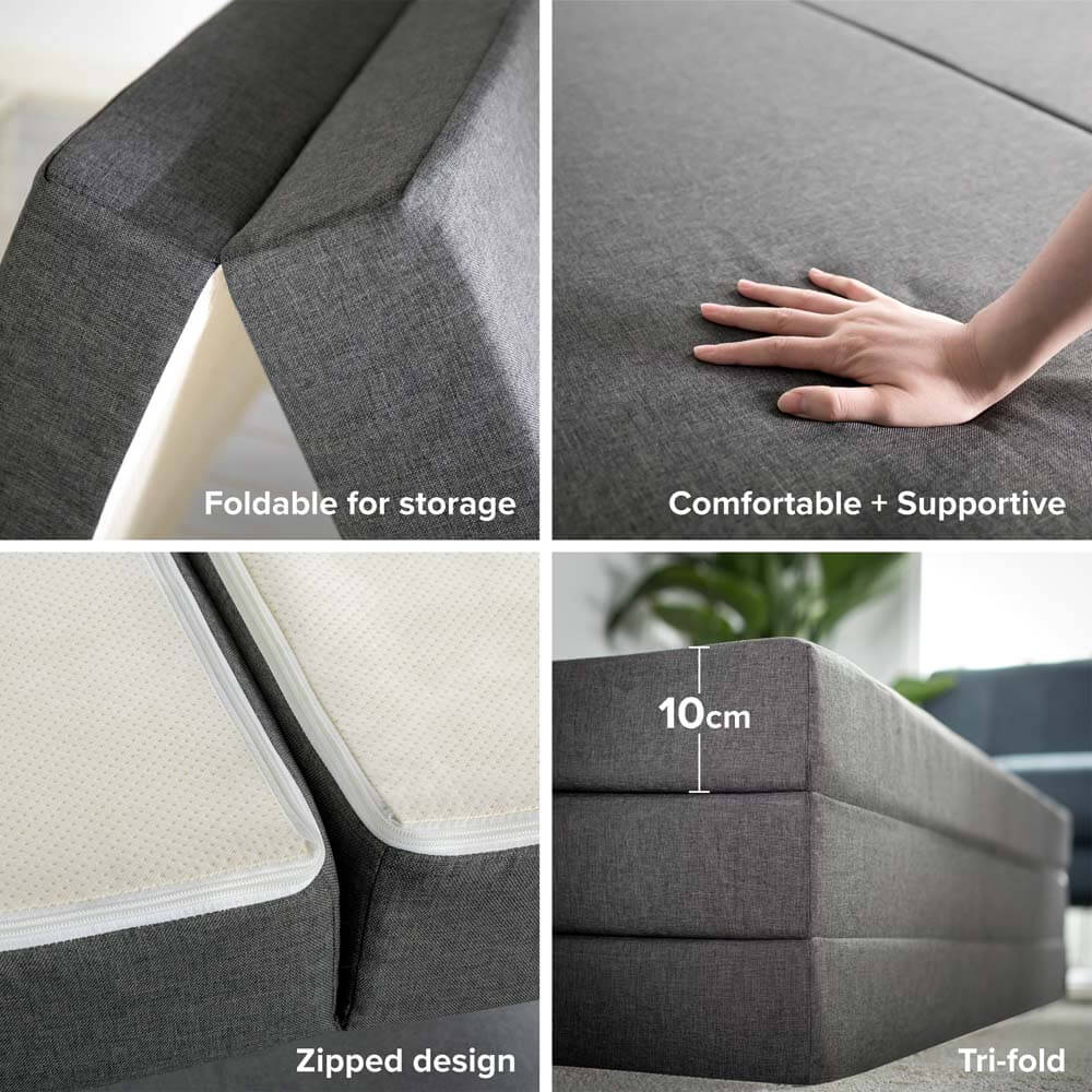 10cm Trifold Foldable Mattress