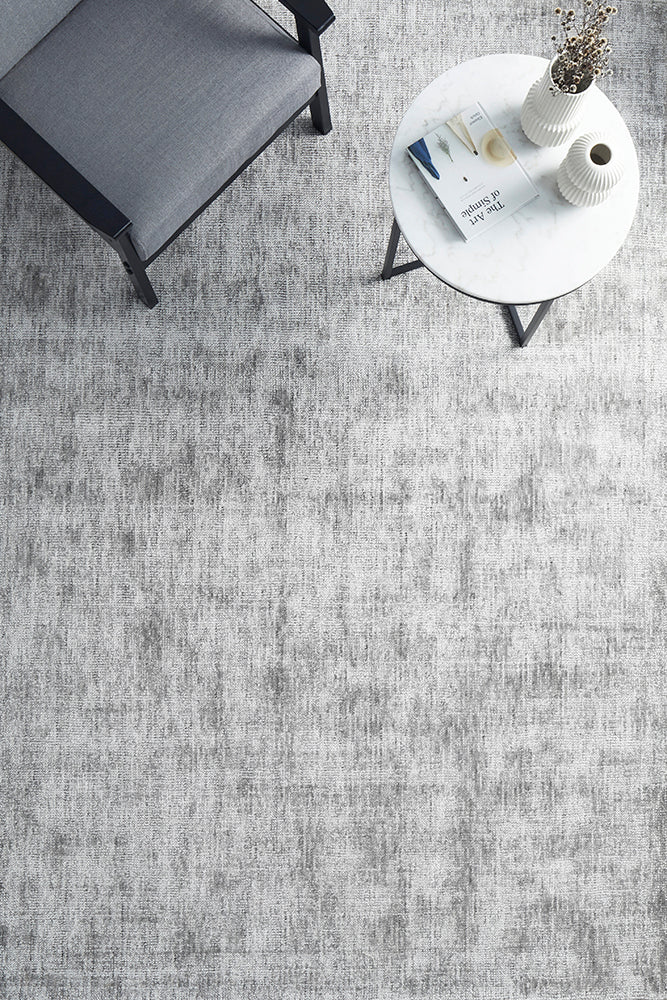 Azure Silver Rug
