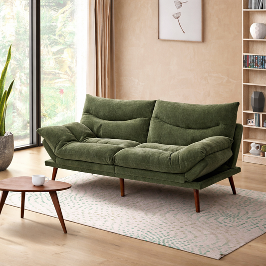 Allora 3 Seater Sofa Bed Green