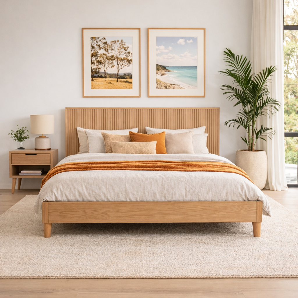 Alpine Bed Frame Natural Double