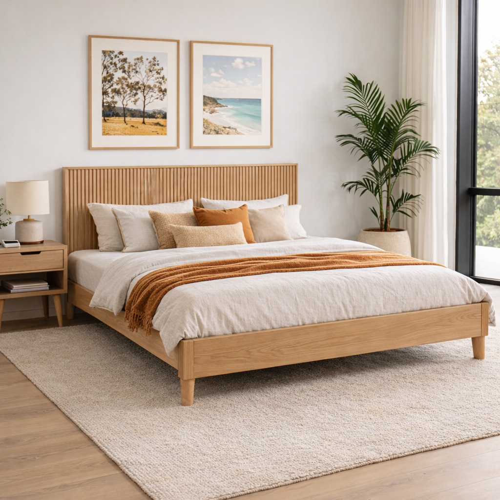 Alpine Bed Frame Natural Double