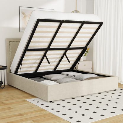 Mireille Gas Lift Storage Bed Frame - King