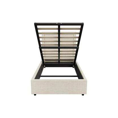 Mireille Gas Lift Storage Bed Frame - King Single
