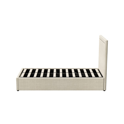 Mireille Gas Lift Storage Bed Frame - King Single