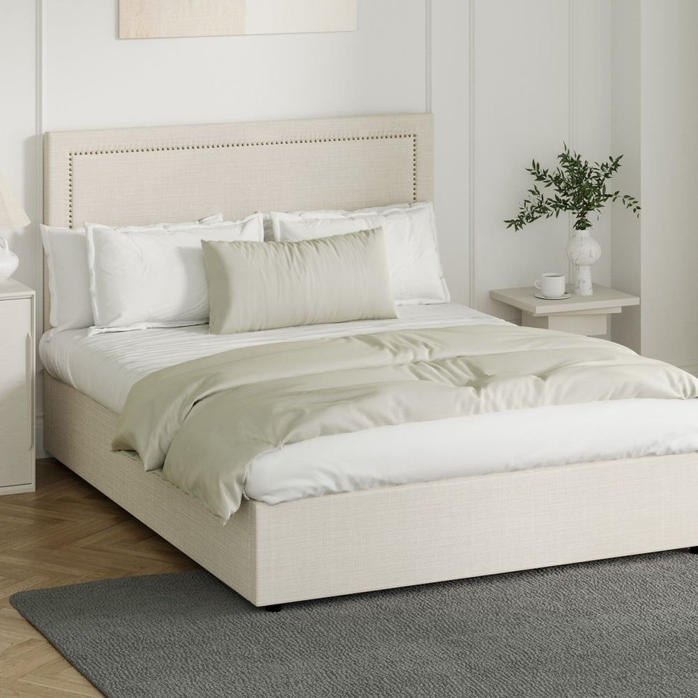 Mireille Gas Lift Storage Bed Frame - Queen