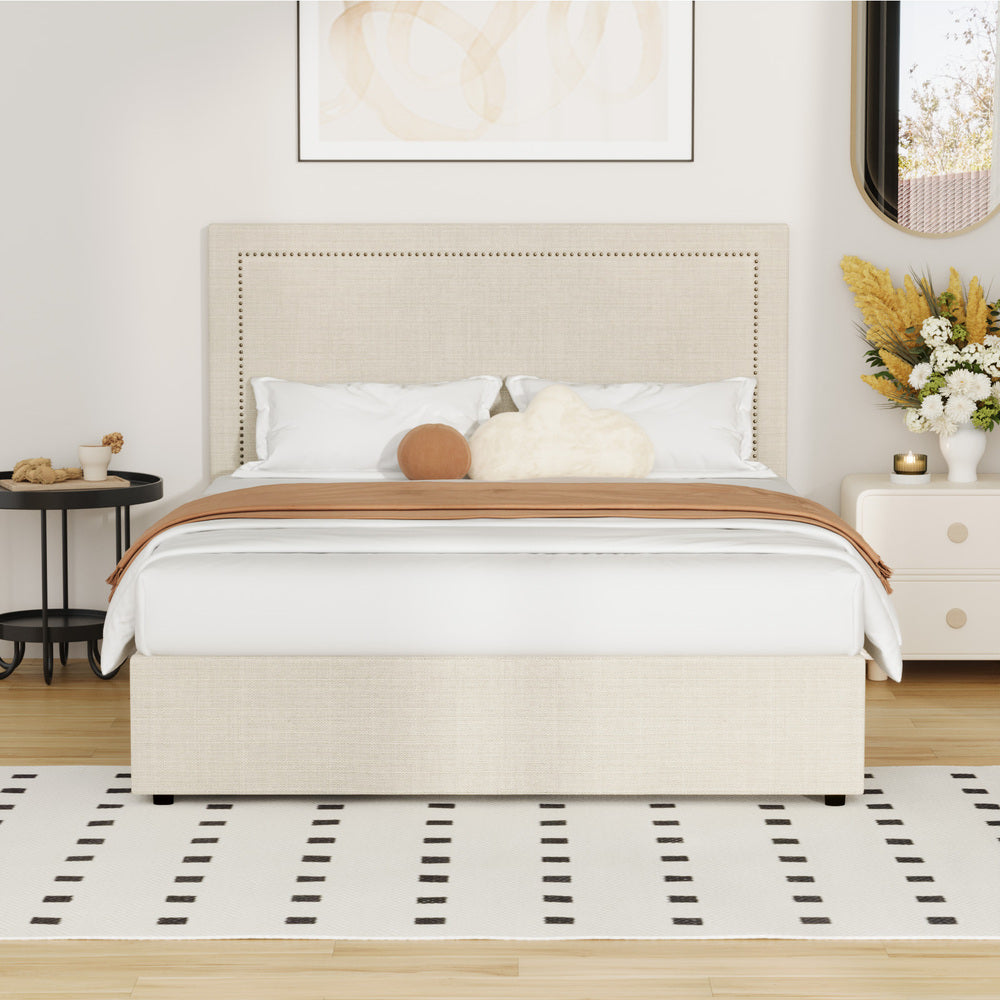 Mireille Gas Lift Storage Bed Frame - Queen