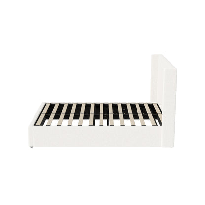 Gabrielle Boucle Gas Lift Storage Bed - Double