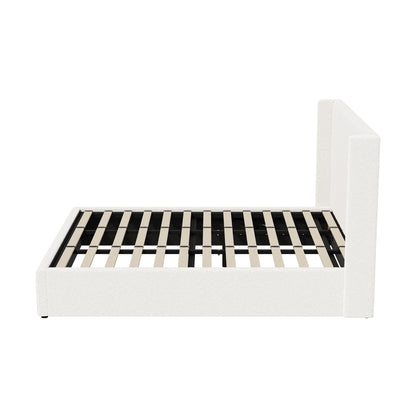 Gabrielle Boucle Gas Lift Storage Bed - King