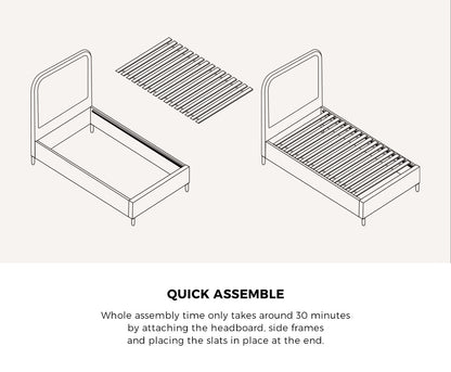 Flores Bed Frame - Double