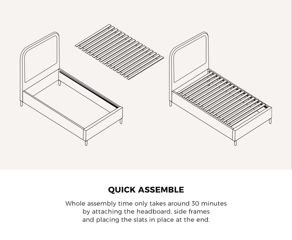 Flores Bed Frame - Queen
