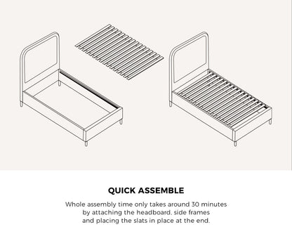 Flores Bed Frame - Queen