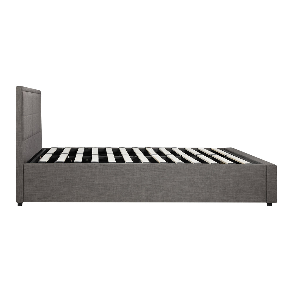 Reese Upholstered Gas Lift Bed - Double
