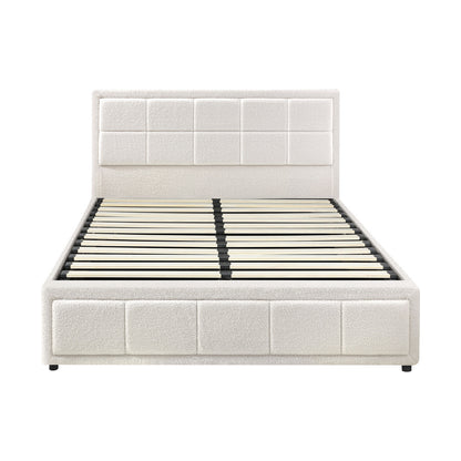 Reese Boucle Gas Lift Storage Bed - Double
